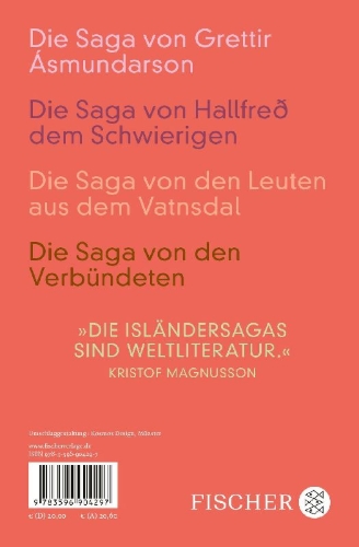 Buchcover und Innenansicht für das Buch: Íslendingasögur