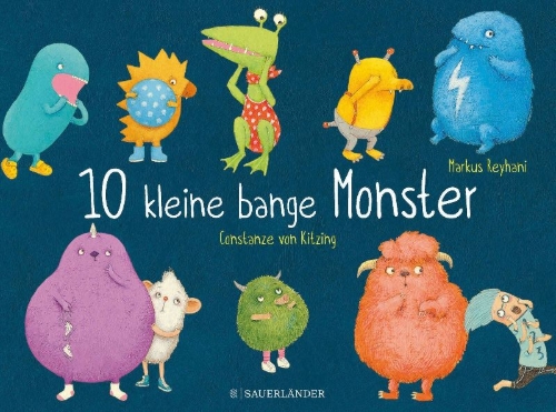Buchcover und Innenansicht für das Buch: 10 kleine bange Monster