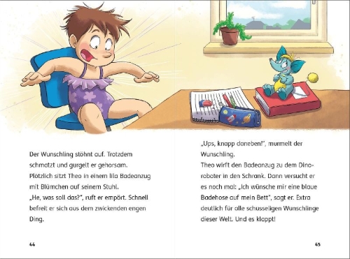 Buchcover und Innenansicht für das Buch: Der Wunschling - Wünsche schmecken nach Brausepulver