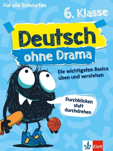 Buchcover und Innenansicht für das Buch: Deutsch ohne Drama 6. Klasse