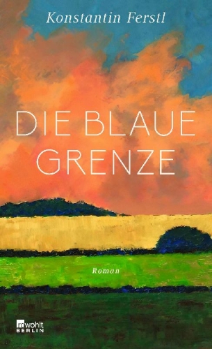 Buchcover und Innenansicht für das Buch: Die blaue Grenze