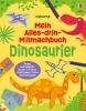 Buchcover und Innenansicht für das Buch: Mein Alles-drin-Mitmachbuch: Dinosaurier