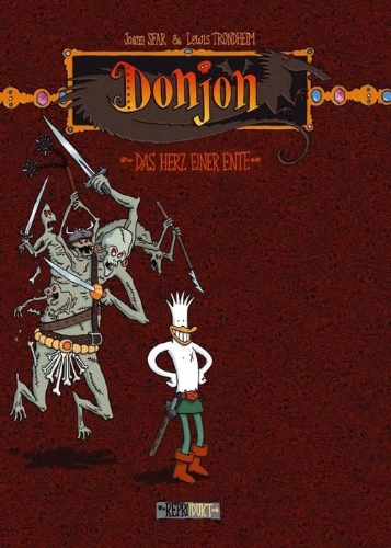 Buchcover und Innenansicht für das Buch: Donjon 1