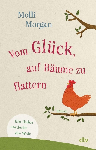 Buchcover und Innenansicht für das Buch: Vom Glück, auf Bäume zu flattern
