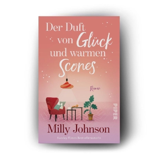 Buchcover und Innenansicht für das Buch: Der Duft von Glück und warmen Scones