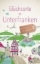 Buchcover und Innenansicht für das Buch: Glücksorte in Unterfranken