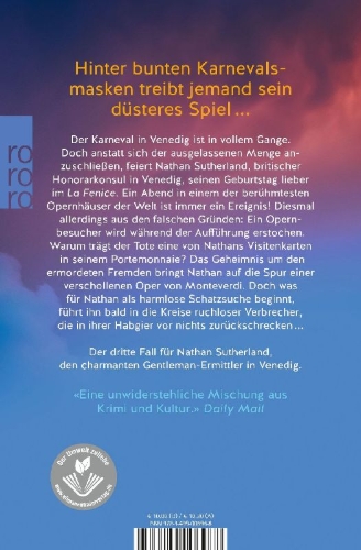 Buchcover und Innenansicht für das Buch: The Venetian Masquerade