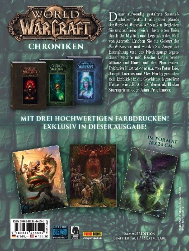 Buchcover und Innenansicht für das Buch: Metzen, C: Chroniken Schuber 1 - 3 VI