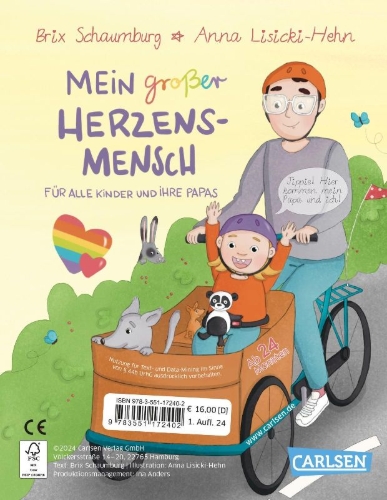 Buchcover und Innenansicht für das Buch: Mein kleiner großer Herzensmensch