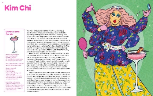 Buchcover und Innenansicht für das Buch: Category Is: Cocktails!  - Mixed Drinks Inspired By Legendary Drag Performers