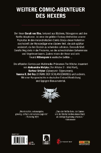 Buchcover und Innenansicht für das Buch: The Witcher: of Flesh and Flame