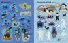 Buchcover und Innenansicht für das Buch: Mein erstes Stickerbuch: Hexen, Vampire, Monster