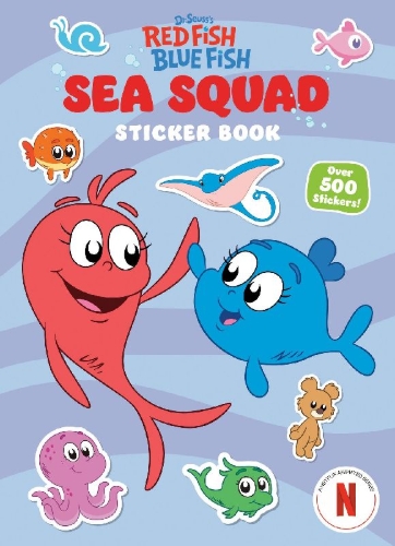 Buchcover und Innenansicht für das Buch: Sea Squad Sticker Book (Dr. Seuss's Red Fish Blue Fish)
