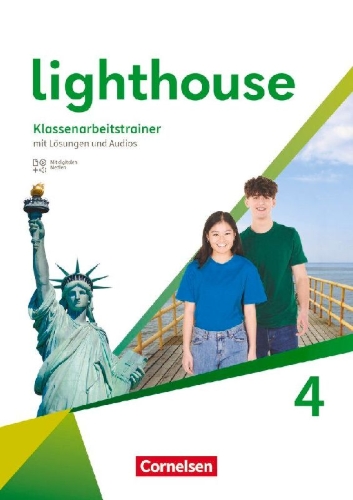 Buchcover und Innenansicht für das Buch: Lighthouse Band 4: 8. Schuljahr - General Edition - Klassenarbeitstrainer