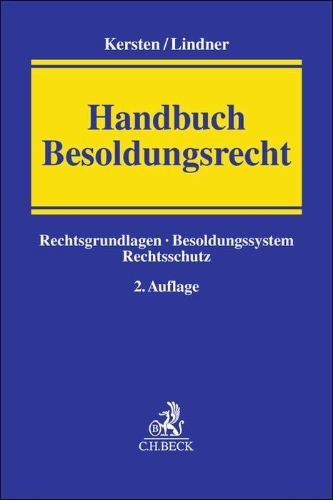 Buchcover und Innenansicht für das Buch: Handbuch Besoldungsrecht