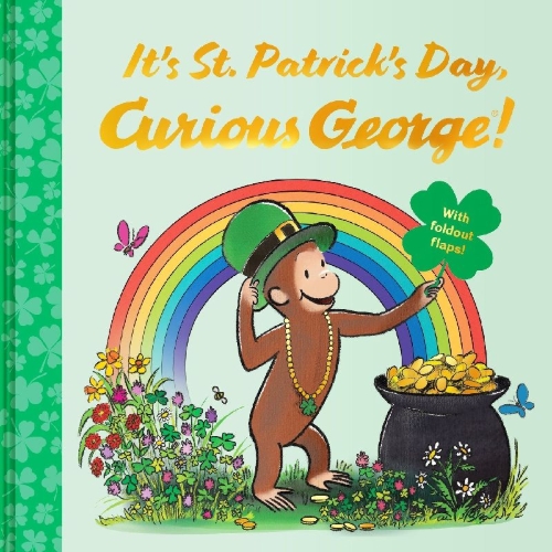 Buchcover und Innenansicht für das Buch: It's St. Patrick's Day, Curious George!