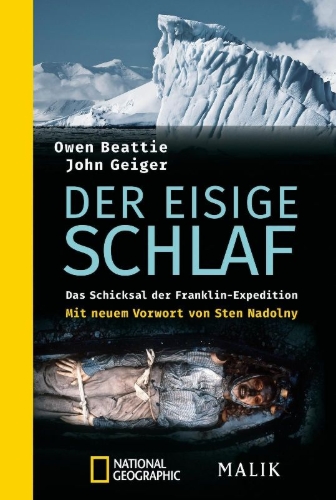 Buchcover und Innenansicht für das Buch: Frozen in Time: The Fate of the Franklin Expedition
