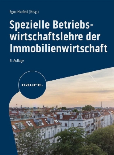 Buchcover und Innenansicht für das Buch: Spezielle Betriebswirtschaftslehre der Immobilienwirtschaft