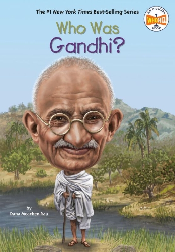 Buchcover und Innenansicht für das Buch: Who Was Gandhi?