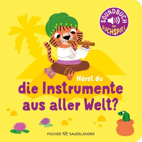 Buchcover und Innenansicht für das Buch: Mes instruments du monde