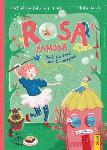 Buchcover und Innenansicht für das Buch: Rosa Famosa - Stück für Stück zum Zauberglück