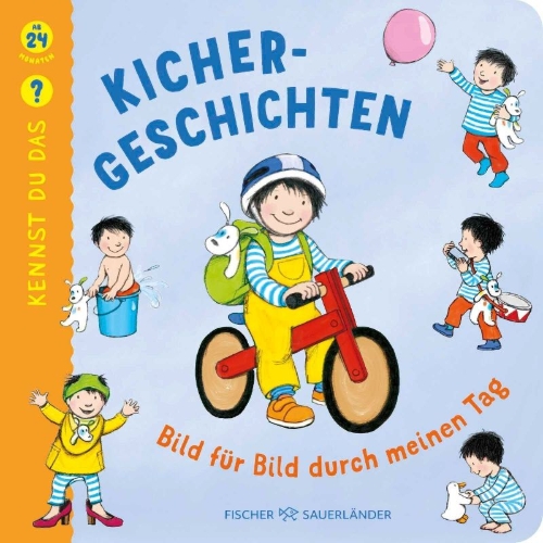 Buchcover und Innenansicht für das Buch: Kennst du das? Kichergeschichten: Bild für Bild durch meinen Tag