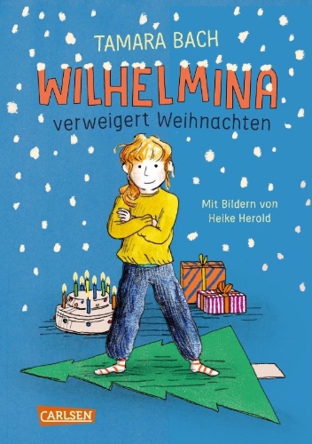 Buchcover und Innenansicht für das Buch: Wilhelmina verweigert Weihnachten