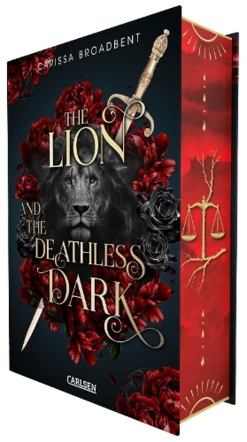 Buchcover und Innenansicht für das Buch: The Lion and the Deathless Dark