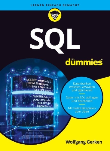 Buchcover und Innenansicht für das Buch: SQL für Dummies