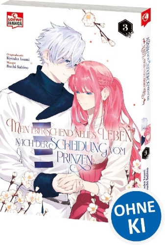 Buchcover und Innenansicht für das Buch: MOU KYOUMI GA NAI TO RIKONSARETA REIJOU NO IGAI TO TANOSHII SHINSEIKATSU