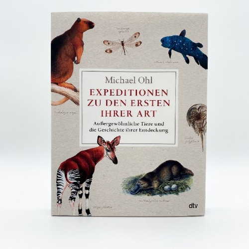 Buchcover und Innenansicht für das Buch: Expeditionen zu den Ersten ihrer Art
