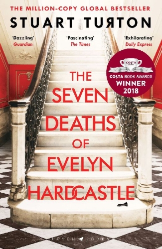 Buchcover und Innenansicht für das Buch: The Seven Deaths of Evelyn Hardcastle
