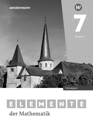 Buchcover und Innenansicht für das Buch: Elemente der Mathematik SI 7. Lösungen. Für Gymnasien in Hessen
