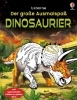 Buchcover und Innenansicht für das Buch: Der große Ausmalspaß: Dinosaurier