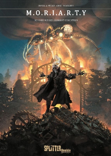 Buchcover und Innenansicht für das Buch: M.O.R.I.A.R.T.Y. Band 2