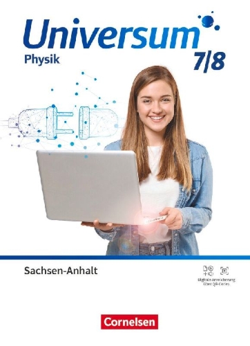 Buchcover und Innenansicht für das Buch: Universum Physik 7./8. Schuljahr. Gymnasium Sachsen-Anhalt - Schulbuch