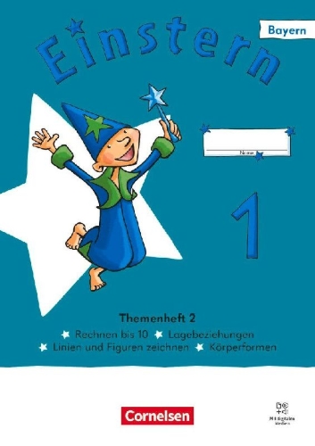 Buchcover und Innenansicht für das Buch: Einstern Mathematik 1. Jahrgangsstufe - Bayern 2026 - Themenheft 2 - Verbrauchsmaterial