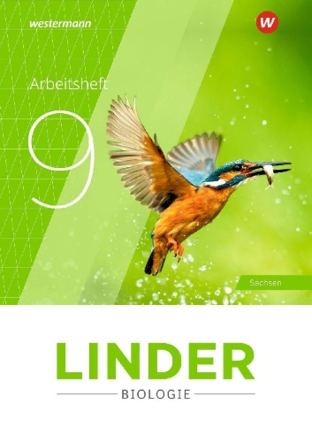 Buchcover und Innenansicht für das Buch: LINDER Biologie SI 9. Arbeitsheft. Für Sachsen
