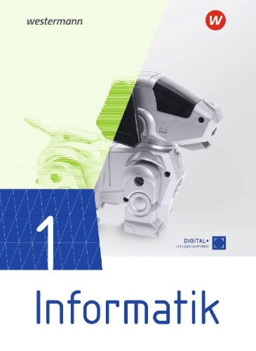 Buchcover und Innenansicht für das Buch: Informatik 1. Schulbuch. Lehrwerk für die gymnasiale Oberstufe. Ausgabe 2026