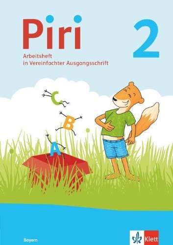 Buchcover und Innenansicht für das Buch: Piri 2. Arbeitsheft in Vereinfachter Ausgangsschrift Klasse 2. Ausgabe Bayern