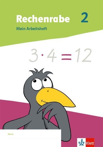Buchcover und Innenansicht für das Buch: Rechenrabe 2. Ausgabe Nordrhein-Westfalen