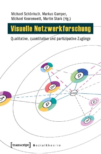 Buchcover und Innenansicht für das Buch: Visuelle Netzwerkforschung