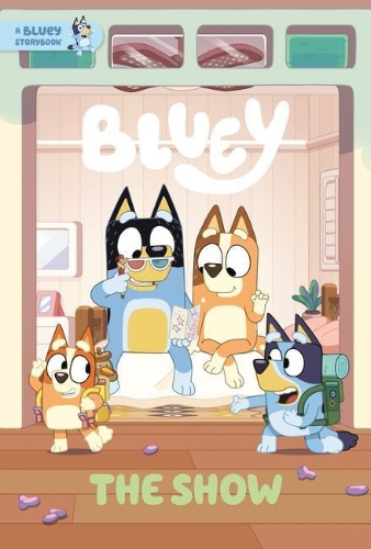 Buchcover und Innenansicht für das Buch: The Show: A Bluey Storybook