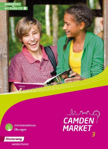 Buchcover und Innenansicht für das Buch: Camden Market 3. Workbook mit Audio-CD und interaktiven Übungen