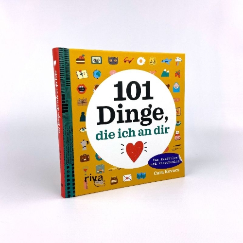 Buchcover und Innenansicht für das Buch: 101 Dinge, die ich an dir liebe