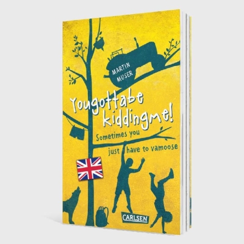 Buchcover und Innenansicht für das Buch: Kannawoniwasein: Yougottabekiddingme! Sometimes you just have to vamoose (Englische Ausgabe mit Vokabelhilfen)