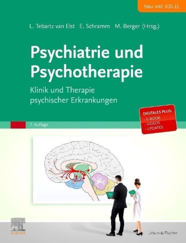 Buchcover und Innenansicht für das Buch: Psychiatrie und Psychotherapie