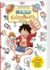 Buchcover und Innenansicht für das Buch: BALL-PEN DE KAKERU! ONE PIECE KANTAN ILLUST GUIDE