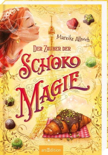 Buchcover und Innenansicht für das Buch: Der Zauber der Schokomagie (Schokomagie 4)