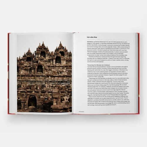 Buchcover und Innenansicht für das Buch: The Indonesian Table